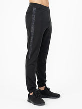 Regular Fit Side Stripe Camouflage Training Pants - Black